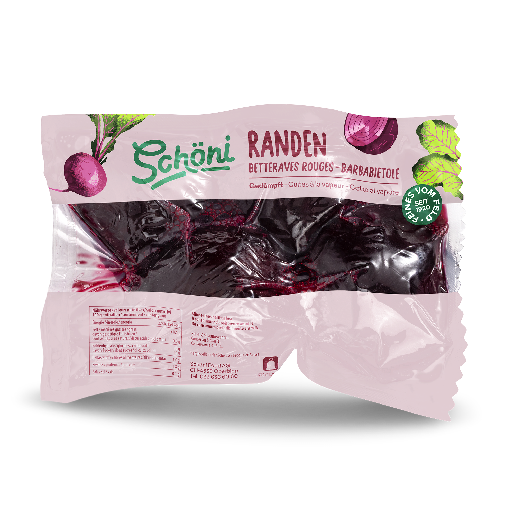 Schöni Randen gedämpft geschält 550g