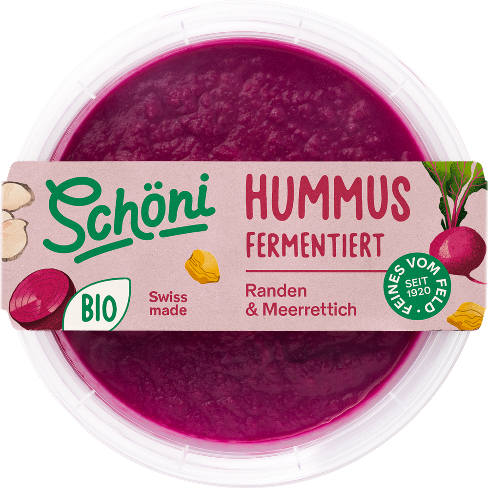 Schöni Bio Hummus Randen-Meerrettich fermentiert 200g