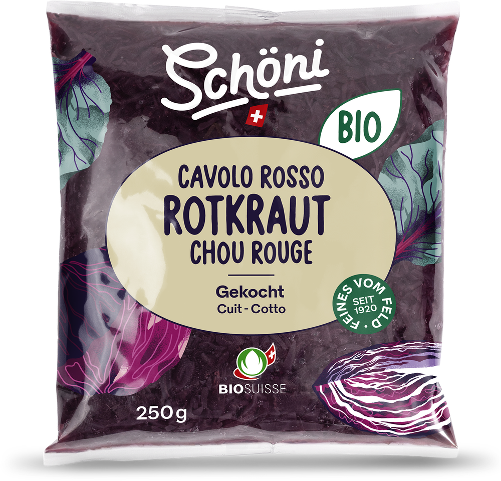 Schöni Bio Rotkraut gekocht 250g