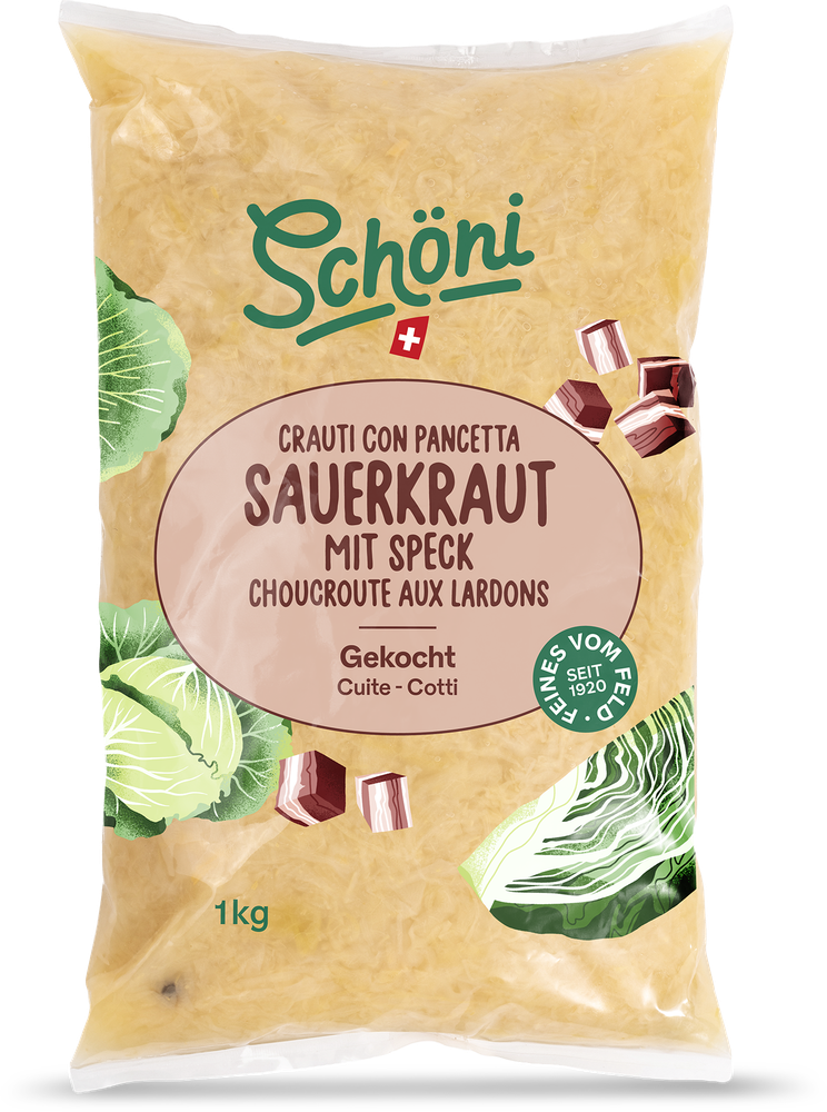 Schöni Sauerkraut mit Speck gekocht 1kg